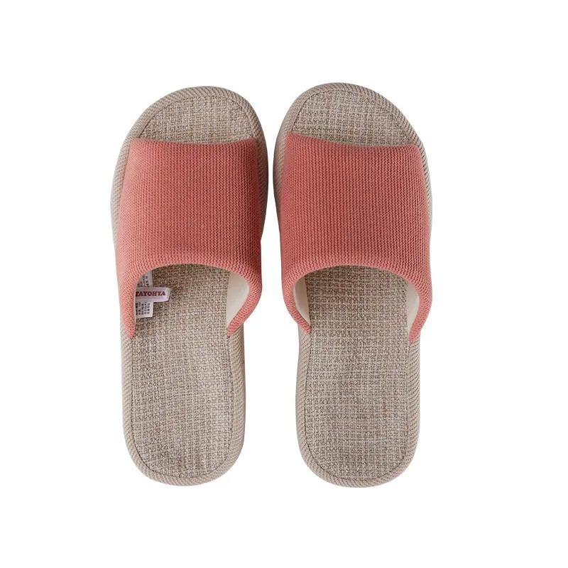 棉麻中底吸湿透气 高颜值 脚感更出众 温莎舒适拖鞋