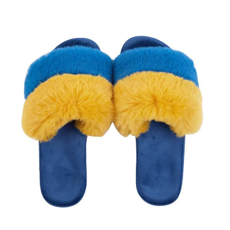 时髦时尚 个性风绒亲毛毛拖鞋