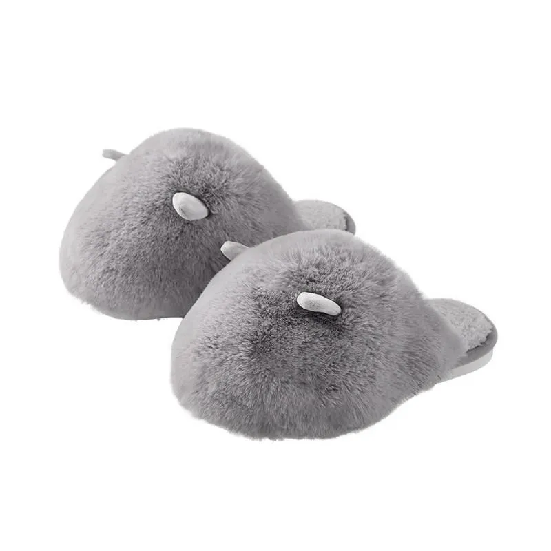 仿兔毛软糯糯的橹猫感 超级舒服!猫绒绒舒适拖鞋