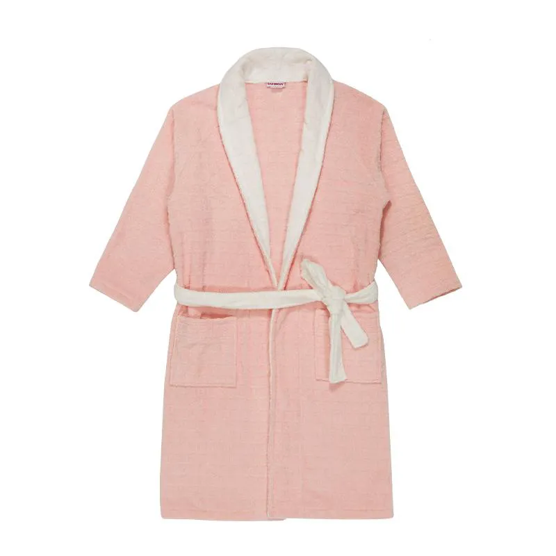 柔软瞬吸 温暖情侣 优选新疆棉莫兰迪抑菌无捻浴袍